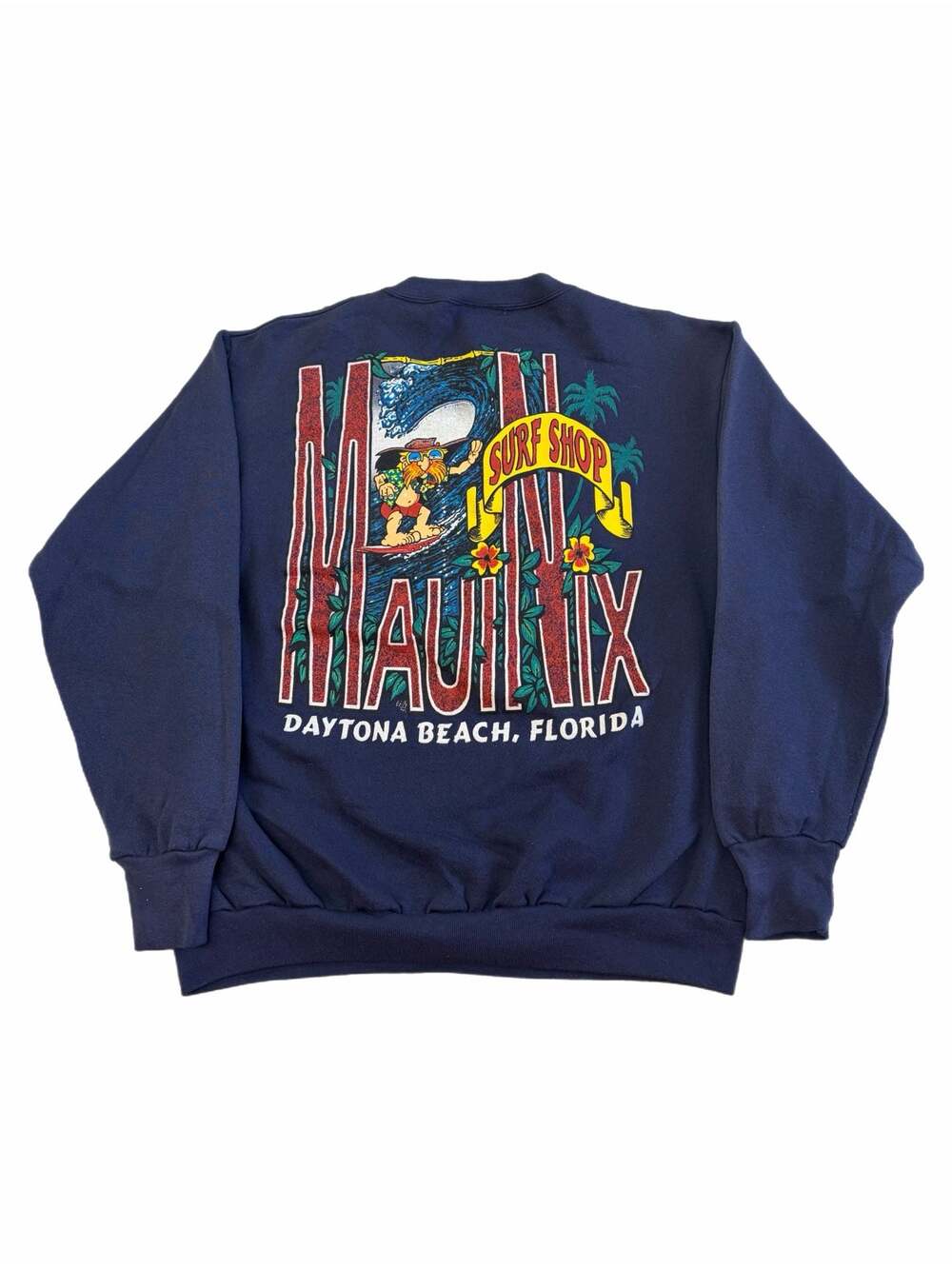 Vintage 90s Delta Fifty-Fifty Maui Nix Surf Shop Daytona Beach Sweatshirt